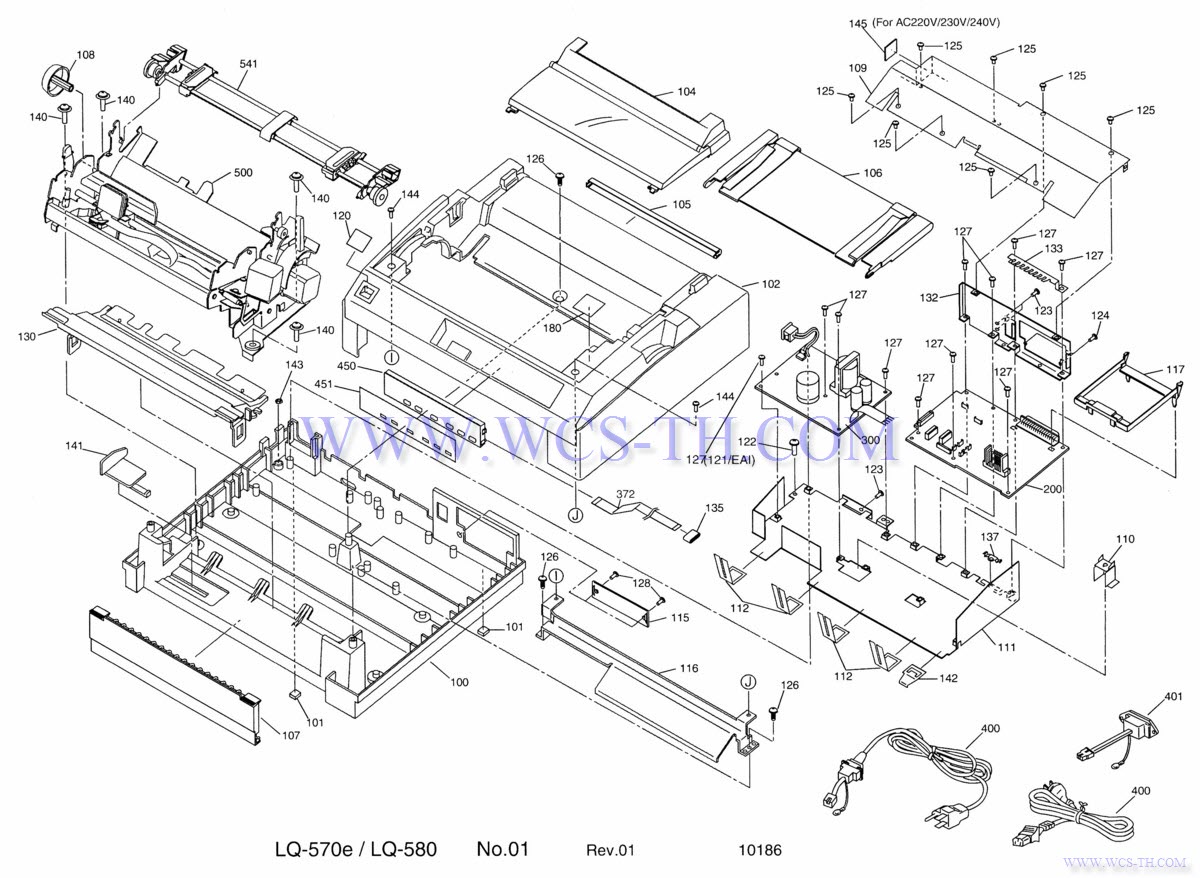 Epson LQ-580 Diagram 1