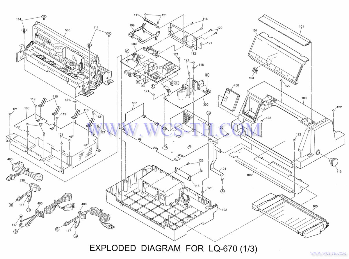 Epson LQ-670 Diagram 1
