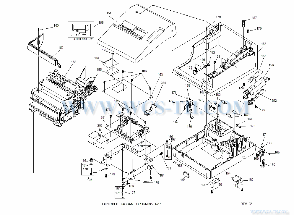 Epson TM-U950P Diagram 1