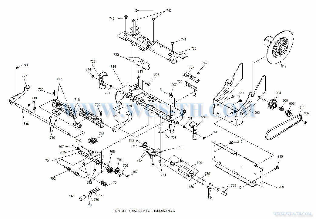 Epson TM-U950P Diagram 3