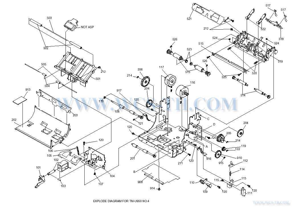 Epson TM-U950P Diagram 4