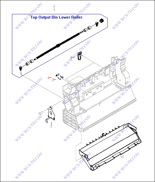 HP Color LaserJet 2500 Rear Frame Assembly
