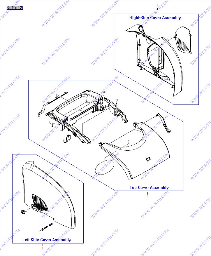 HP Color LaserJet 2500 External Covers (Assemblies)