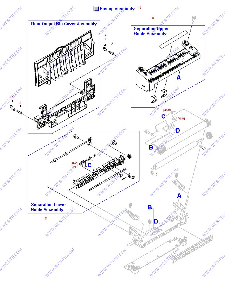 HP Color LaserJet 2500 Fusing Assembly
