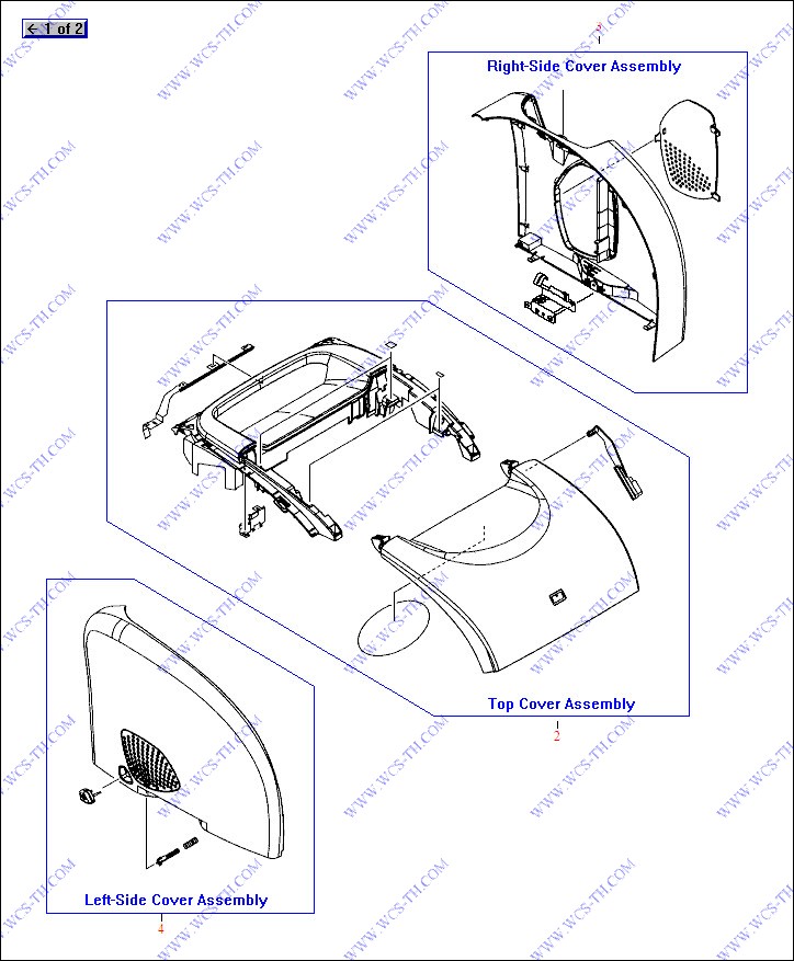 HP Color LaserJet 2550 External Covers (Assemblies)