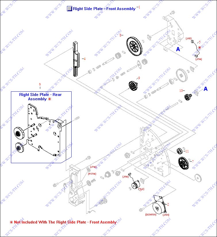 HP Color LaserJet 2550 Main Drive Assembly