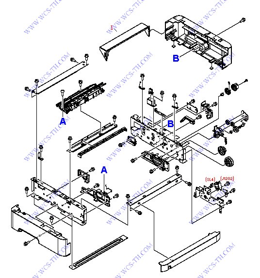 HP Color LaserJet 2600 Optional 250-Sheet Paper Tray Assembly (Tray 3) - Tray Base Assembly