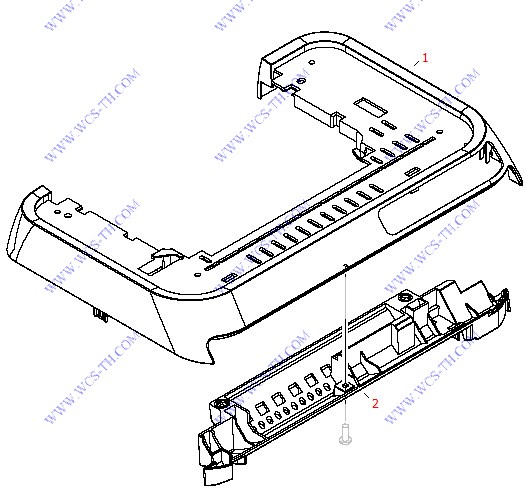 HP Color LaserJet 2600 Top Front Sub-Cover / Support Structure