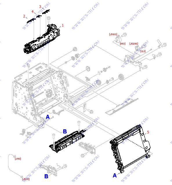 HP Color LaserJet 2600 Internal Components