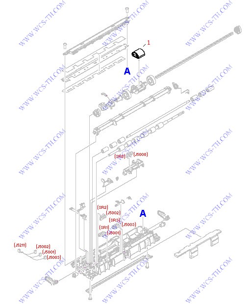 HP Color LaserJet 2600 Paper Pickup / Feeder Assembly (Tray 1 and 2)