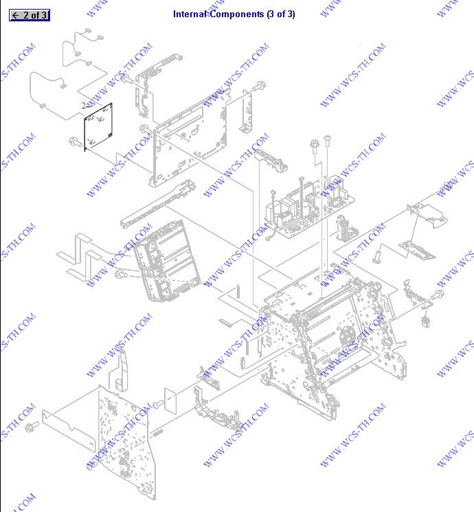HP Color LaserJet 2605 Internal Components (3 of 3)