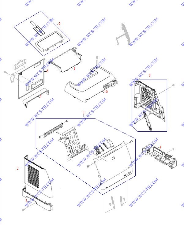 HP Color LaserJet 2605 External Panels and Cover