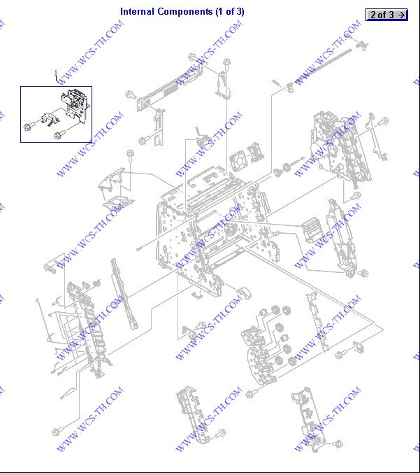 HP Color LaserJet 2605 Internal Components (1 of 3)