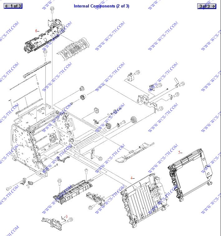 HP Color LaserJet 2605 Internal Components (2 of 3)