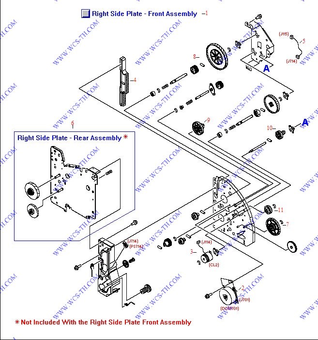HP Color LaserJet 2820 Main Drive Assembly