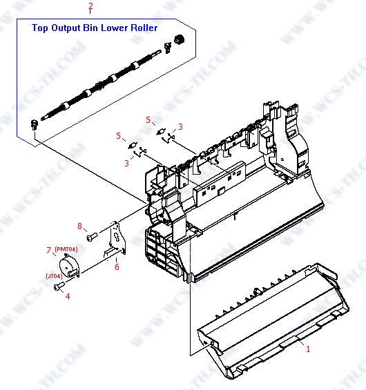 HP Color LaserJet 2840 Rear Frame Assembly