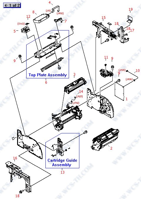 HP Color LaserJet 2840 Internal Components (2 of 2)