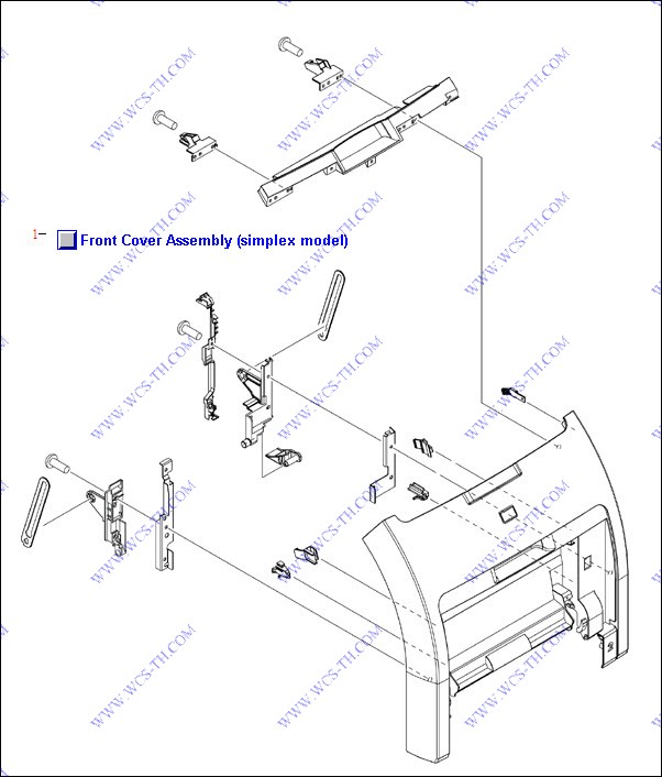 HP Color LaserJet 3000 Front Cover Assembly (simplex model)