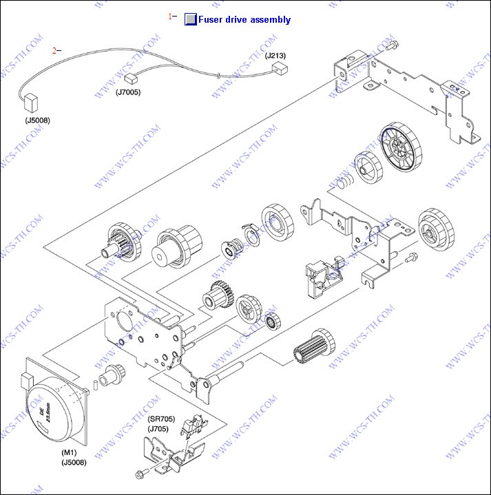 HP Color LaserJet 3000 Fuser Drive Assembly