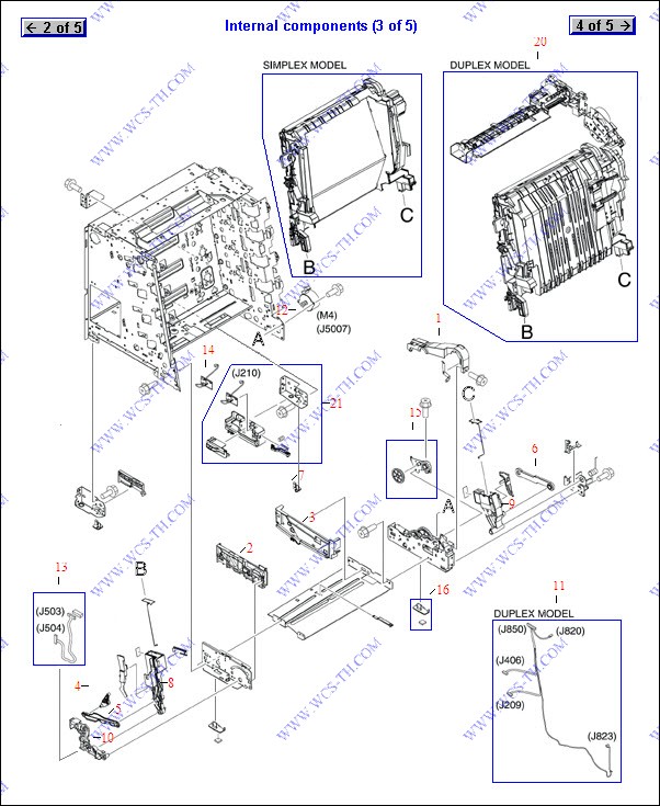 HP Color LaserJet 3000 Internal Components (3 of 5)