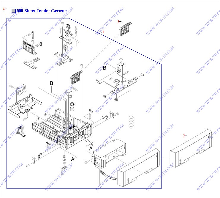 HP Color LaserJet 3000 500 Sheet Feeder Cassette