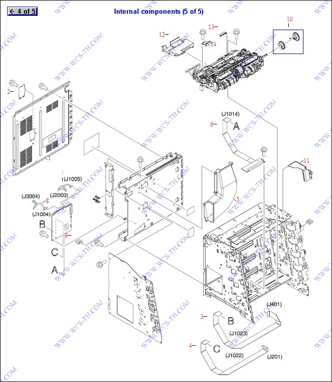 HP Color LaserJet 3000 Internal Components (5 of 5)