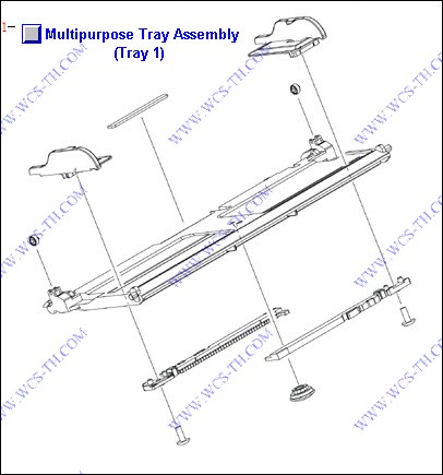 HP Color LaserJet 3000 Multipurpose Tray Assembly /Tray 1