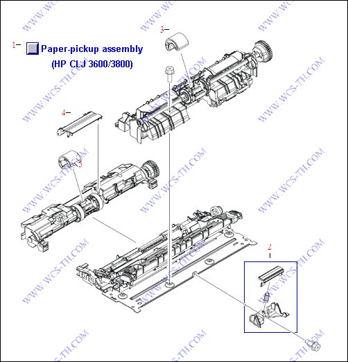 HP Color LaserJet 3000 Paper Pickup Assembly (CLJ 3600/3800)