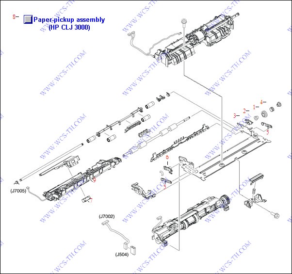 HP Color LaserJet 3000 Paper Pickup Assembly (CLJ3000)