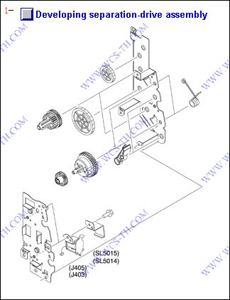 HP Color LaserJet 3000 Developing Separation Drive Assembly