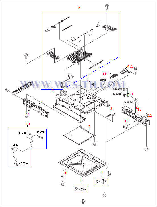 HP Color LaserJet 3500 Lower Frame Assembly