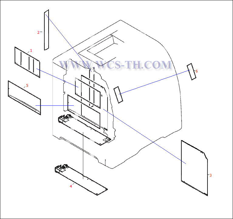 HP Color LaserJet 3500 PC Board Locations