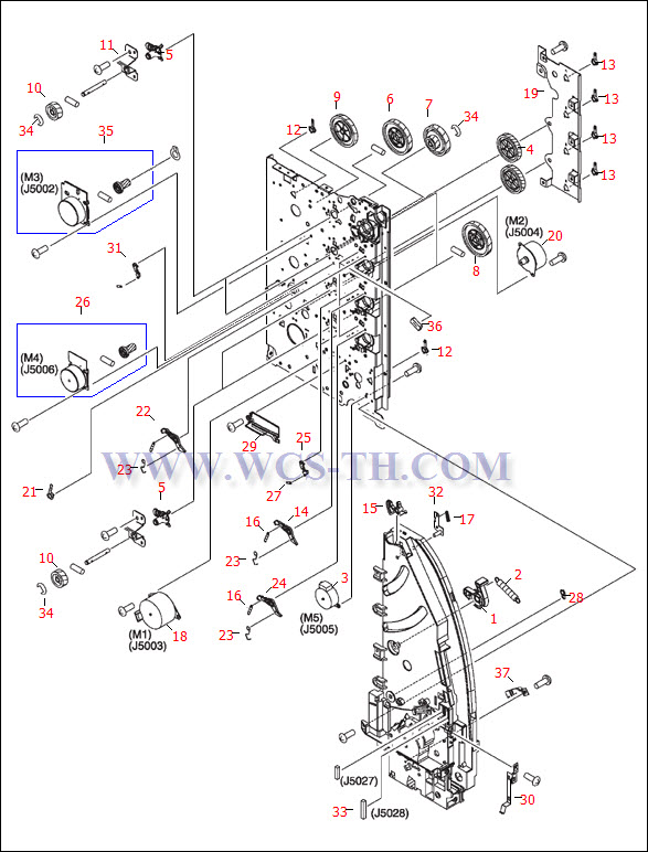 HP Color LaserJet 3500 Right Side Plate Assembly