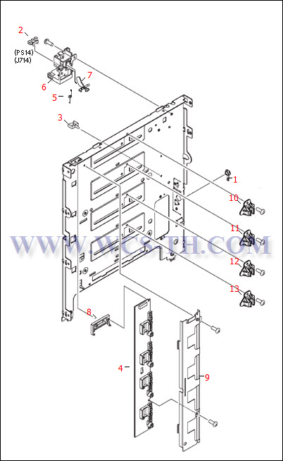 HP Color LaserJet 3500 Center Frame Assembly