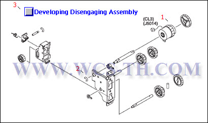 HP Color LaserJet 3500 Developing Disengaging Assembly
