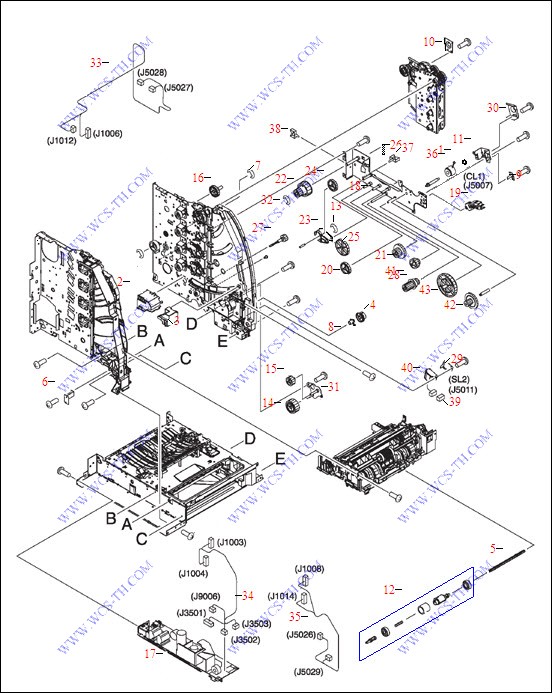 HP Color LaserJet 3550 Internal Components (2 of 4)