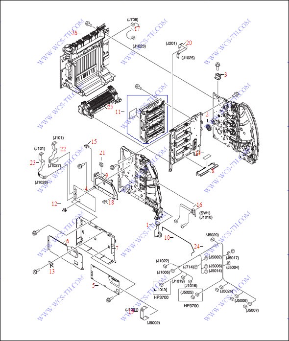HP Color LaserJet 3550 Internal Components (4 of 4)