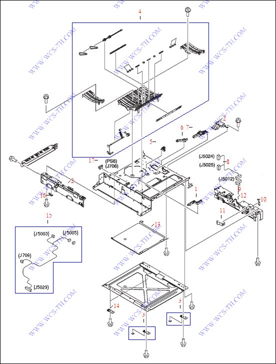 HP Color LaserJet 3550 Lower Frame Assembly