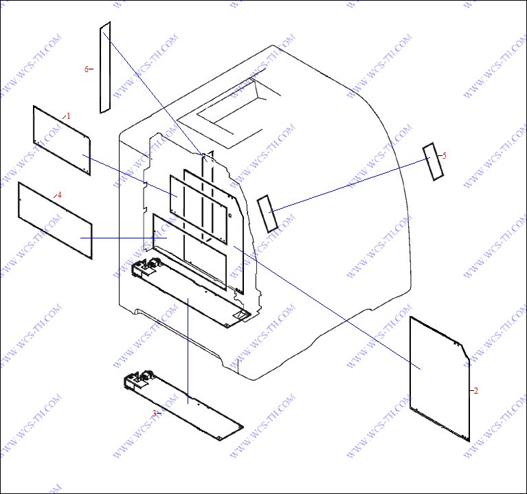 HP Color LaserJet 3550 PC Board Locations
