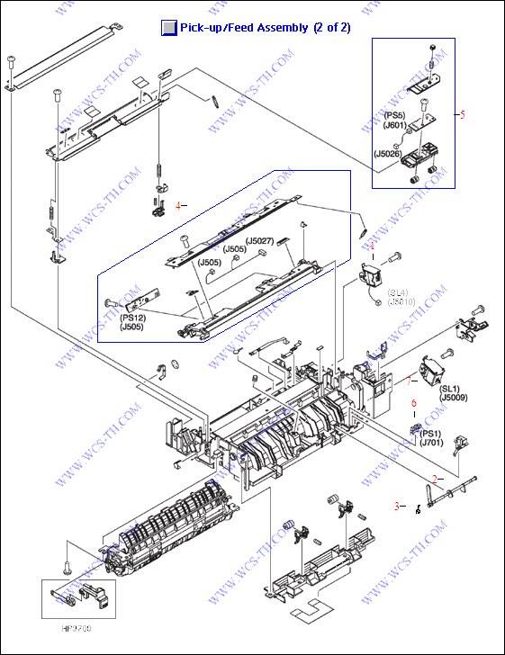 HP Color LaserJet 3550 Pickup/Feed Assembly (2 of 2)