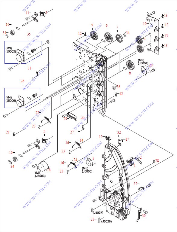 HP Color LaserJet 3550 Right Side Plate Assembly
