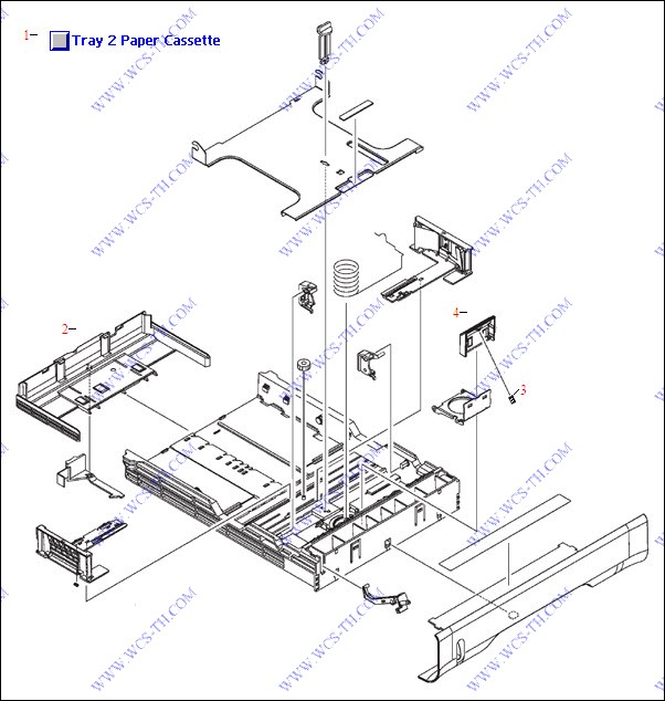 HP Color LaserJet 3550 Tray 2 Cassette Assembly