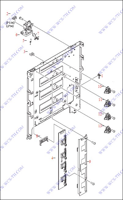 HP Color LaserJet 3550 Center Frame Assembly