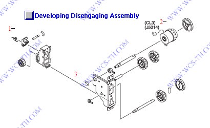 HP Color LaserJet 3550 Developing Disengaging Assembly