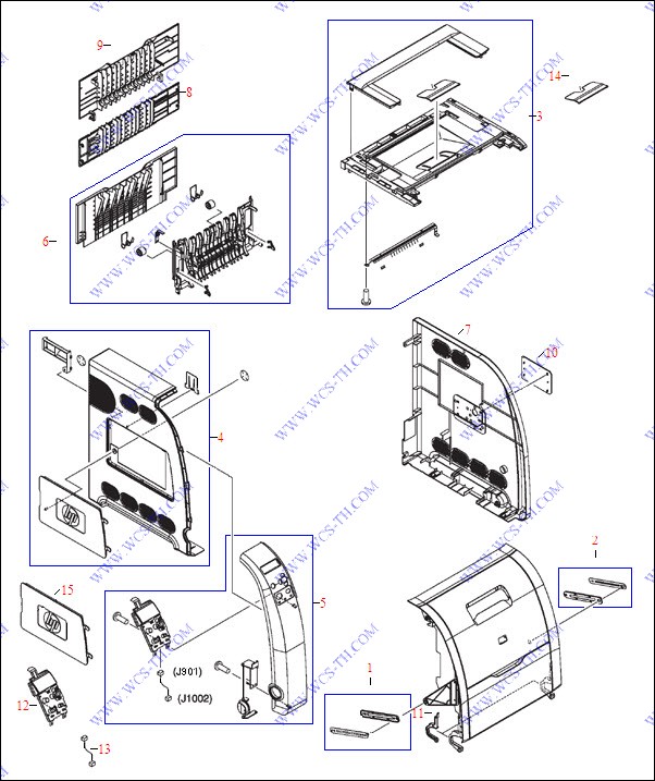 HP Color LaserJet 3550 External Covers and Panels