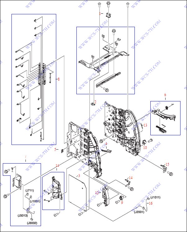 HP Color LaserJet 3550 Internal Components (1 of 4)