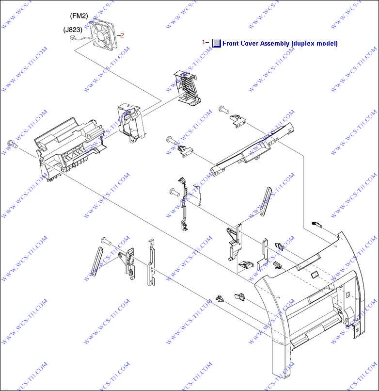 HP Color LaserJet 3600 Front Cover Assembly (duplex model)