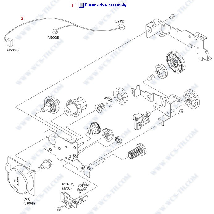 HP Color LaserJet 3600 Fuser Drive Assembly