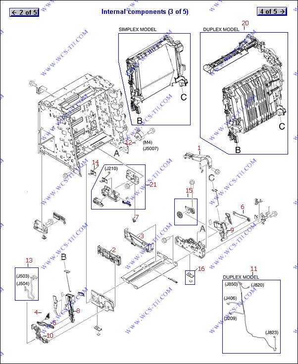 HP Color LaserJet 3600 Internal Components (3 of 5)