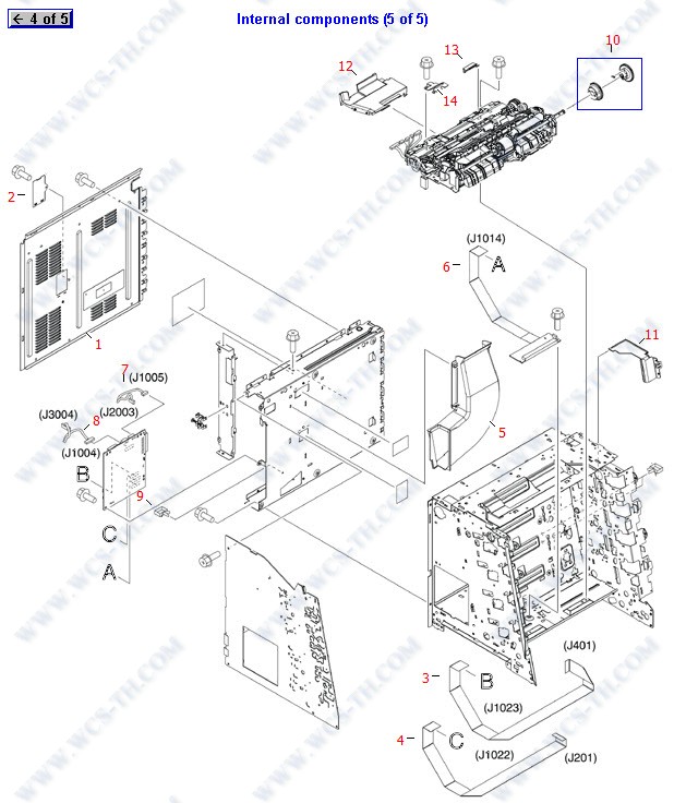 HP Color LaserJet 3600 Internal Components (5 of 5)